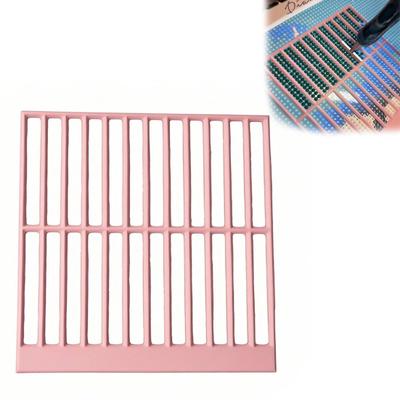 Kunststoff-Lineal für Strassmalerei, DIY-Zubehör für Diamantkunst, Platzierungswerkzeug für gerade Linien für 5D-Strassmalerei