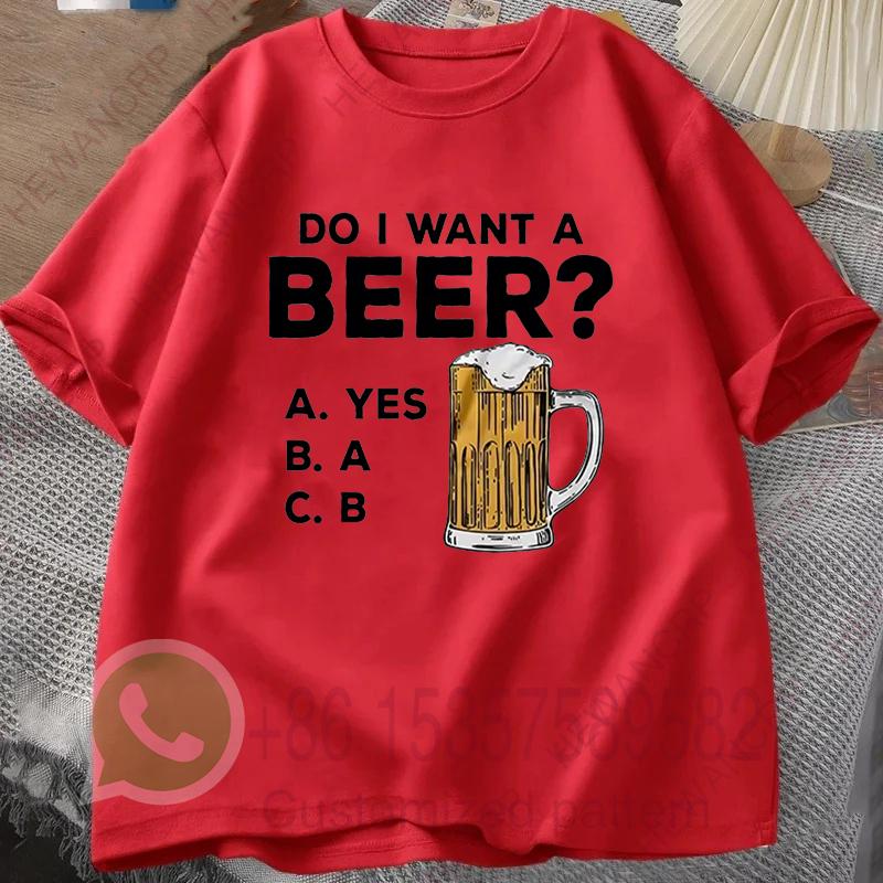 Oversized Mens Tshirts Summer Beer Print Tee Shirt Funny Beer Retro Cool Design Street Short Sleeve Top Beer Friday Men Clothes