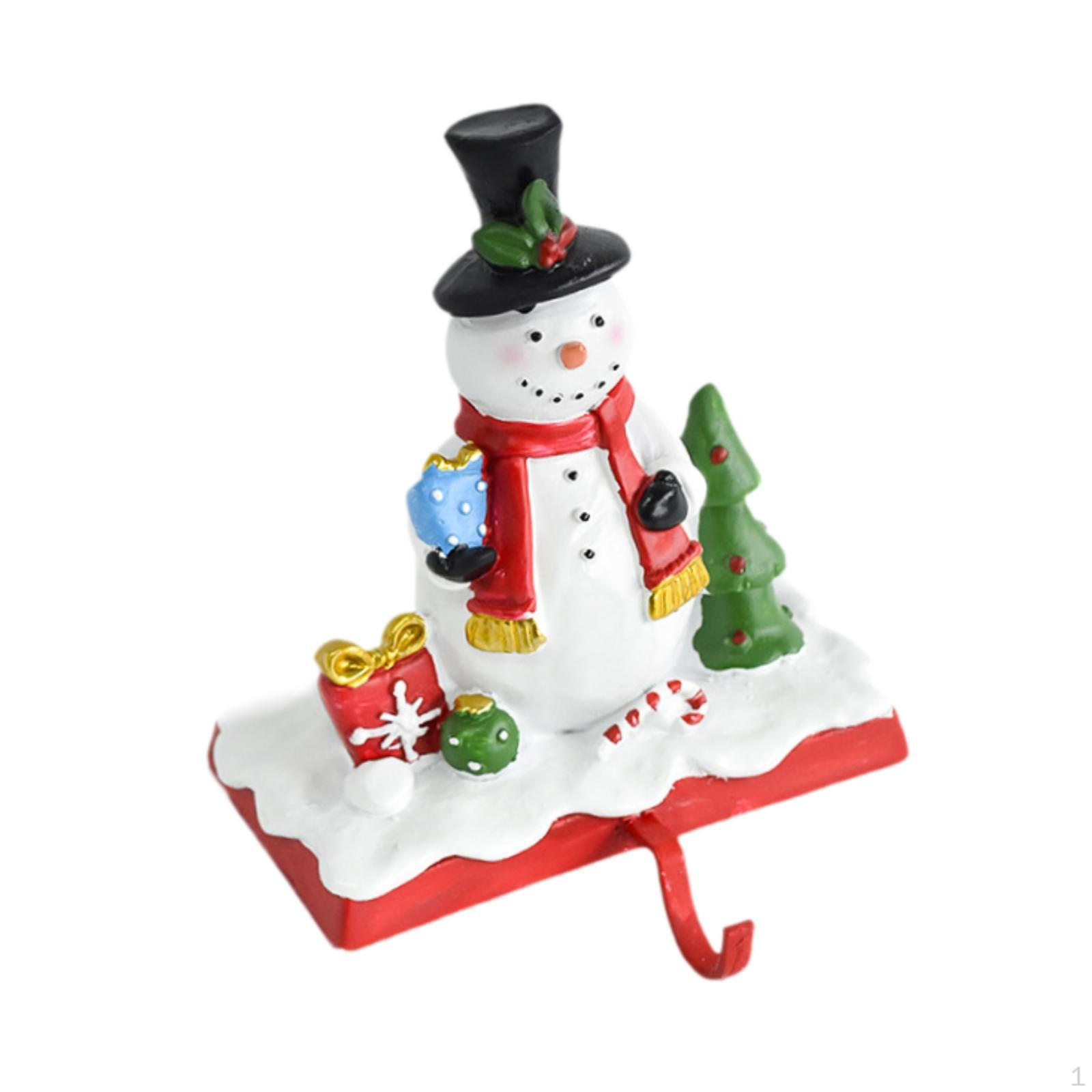 

Рождественский держатель для чулок, украшение, крючок-подставка, каминная полка Snowman