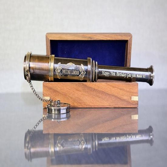 Working Telescope, Engraved Telescope, Pirates Gits Spyglass, Anniversary Gifts For Husband, Boating Gift