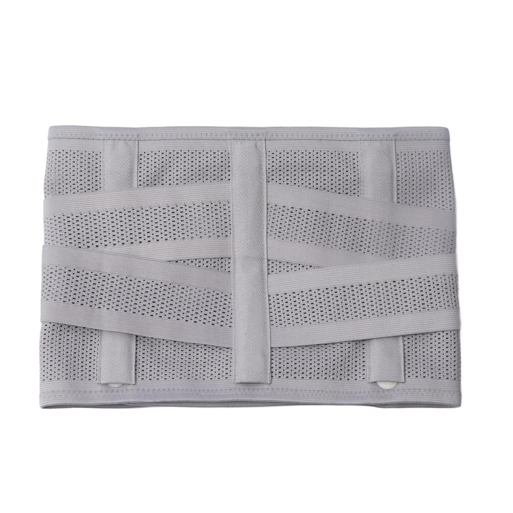 XL Back Brace Grey Breathable Removable Lumbar Support Back Brace for Lower Back Pain