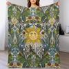 Sunshine Garden Pebble Throw Blanket Cozy Home Blanket Gift for Christmas Holiday