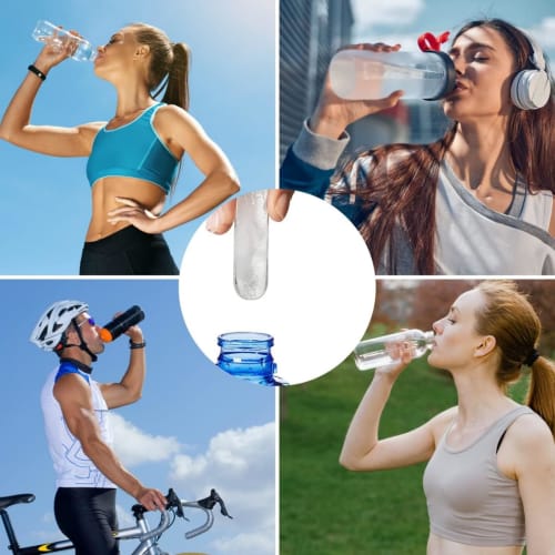 YFFSFDC Slim Ice Tray, Stackable, Silicone Ice Maker, Ice Cube Tray, Small Ice Cubes, Easy Removal, with Lid, Durable, Multi-Purpose, DIY, Freezer Sto