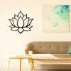 Lotus Flower Metal Wall Art – Mandala Design for Outdoor Decor, Elegant Metal Wall Accent for Stylish Home & Garden