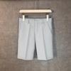Men's White Casual Drape Ice Silk Shorts - Summer Thin, Loose Fit, Straight Cut.