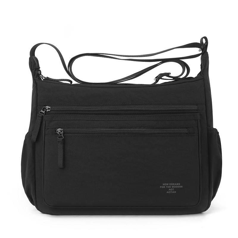 Nylonowa torba crossbody z wieloma kieszeniami na zamek błyskawiczny Regulowany pasek dla mężczyzn i kobiet