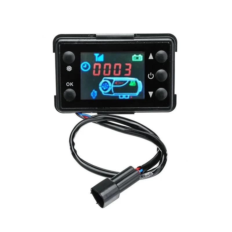 12/24V Car Heater Controller Parking Air Heater Diesels LCD Digital Timer Monitor Switch Universal Heating Device Remote Control LCD Monitor