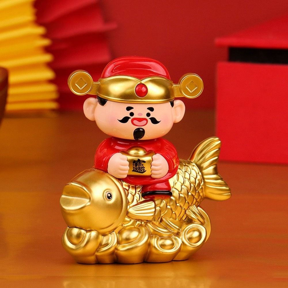 Yuanbao Design Nodding God of Wealth Ornament Automatic Nodding Car Ornaments Car Gift