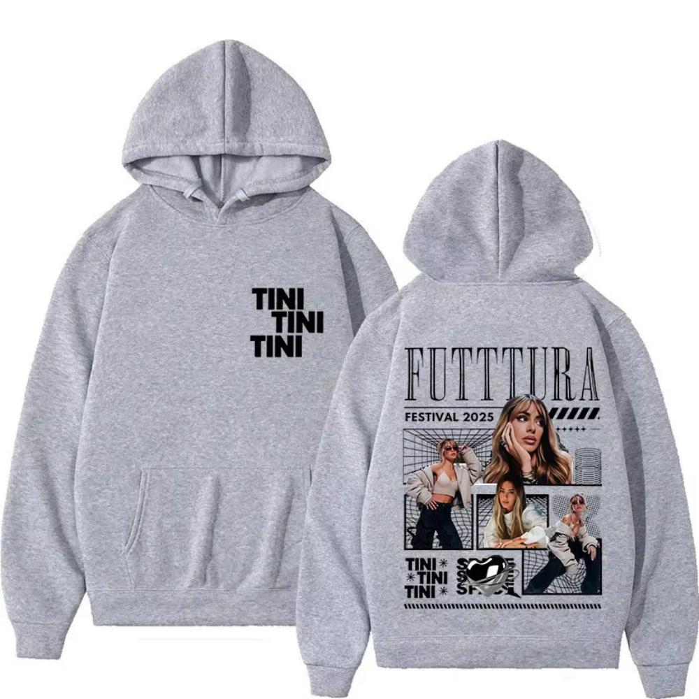 Singer TINI STOESSEL Futtura Tour Album Hoodie Mens Women Fashion Oversized Style Sweatshirt Gothic Pop Music Hoody
