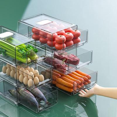 Double-Layer Refrigerator Fresh-Keeping Drawer for Eggs, Dumplings, Vegetables, and Fruits