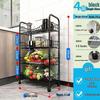Movable Kitchen Vegetable Storage Rack with Wheels