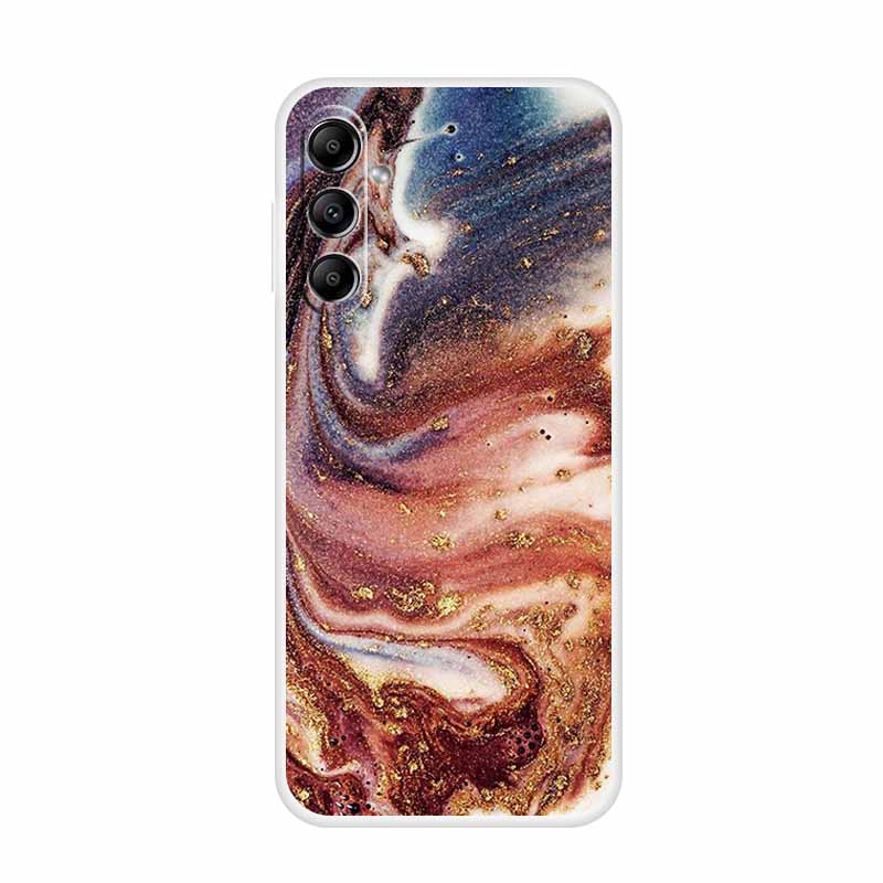 For Samsung Galaxy A14 A34 A54 5G Marble Soft Case Silicone TPU Phone Back Cover Coque for Samsung A 54 34 14 4G Cartoon Fundas