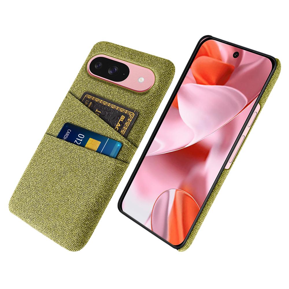 For Google Pixel 10/10 Pro Case Cloth + Hard PC Phone Cover with Dual Card Slots