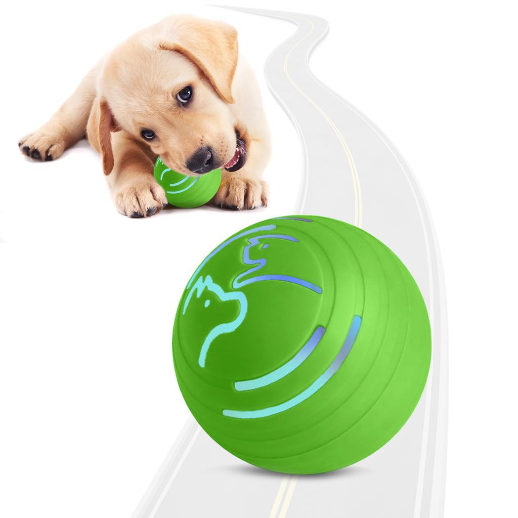 Interactive Vibrating Dog Ball with Colorful Light 4 Working Modes Moves On Its Own to Keep Dogs Busy Safe TPU Durable