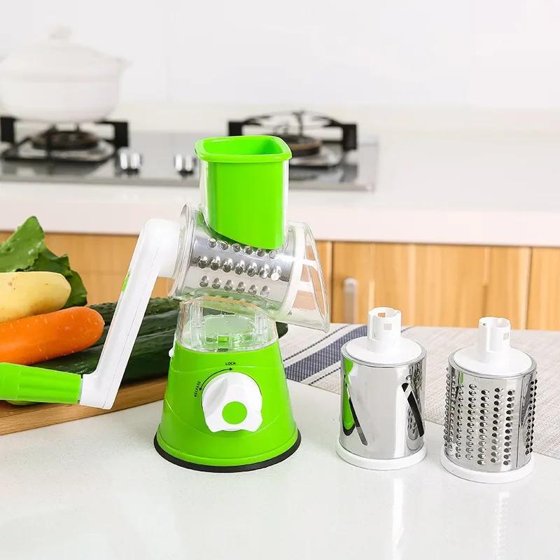 Kitchen Tools Manual Food Grater Potato Peeler Carrot Grater Shredder Dicer Veggie Chopper Rotary Vegetable Cutter Fruit Slicer