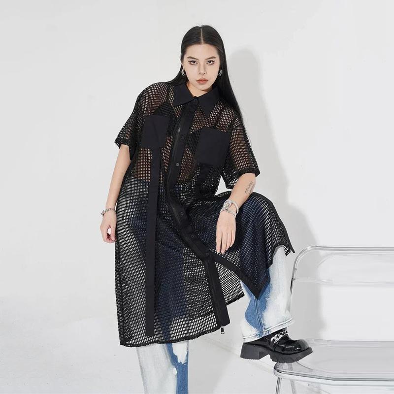XITAO Perspective Mesh Dress LYD1765