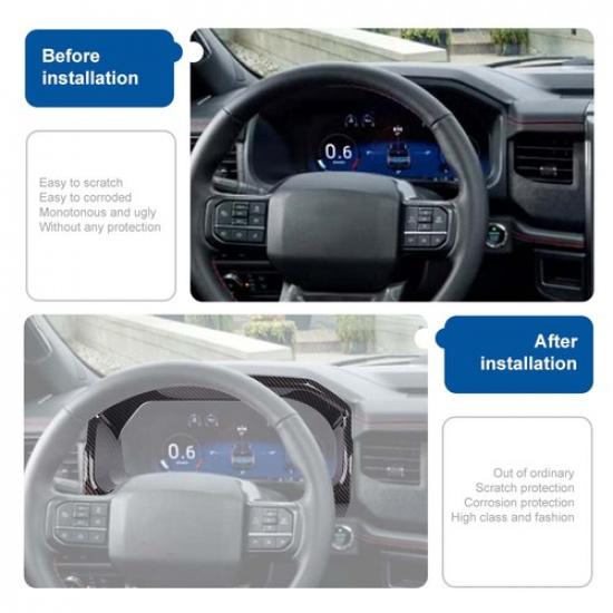 Car Console Dashboard Panel Trim Decor Frame Bezel For Ford Expedition -2024