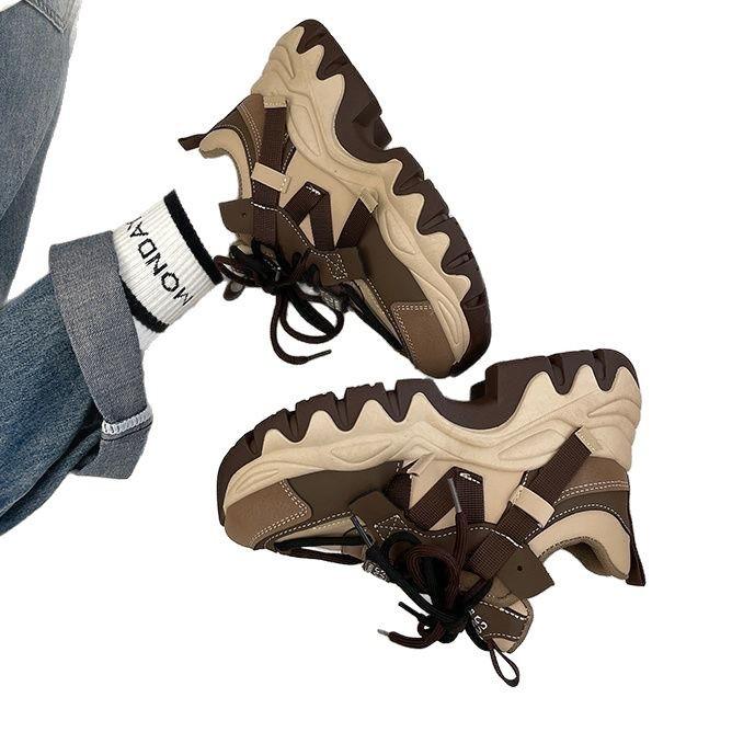 Viral Platform Chunky Sneakers Women 2025,Fashion Fall Go-With-Everything Sport Shoes