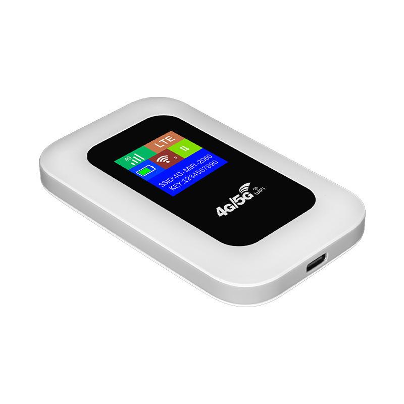 4G/5G LTE Portable MiFi Router with Color Screen & SIM Card Slot