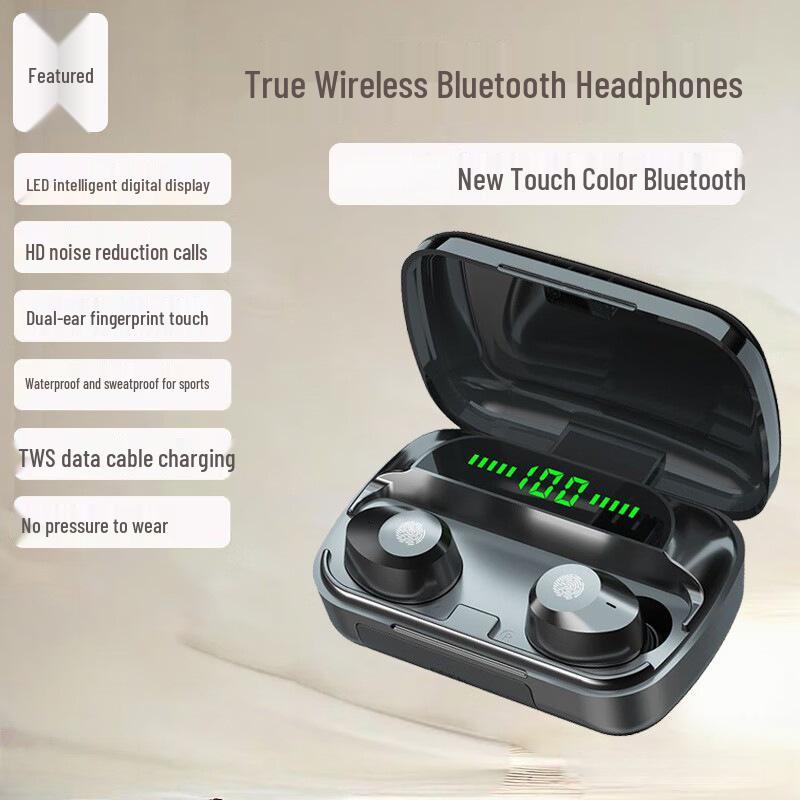 Dual-Ear Mini In-Ear Wireless Bluetooth Sports Earbuds with Ultra-Long Battery Life for iOS & Android M5