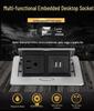125V Recessed Pop-up Conference Table Socket with USB Charging