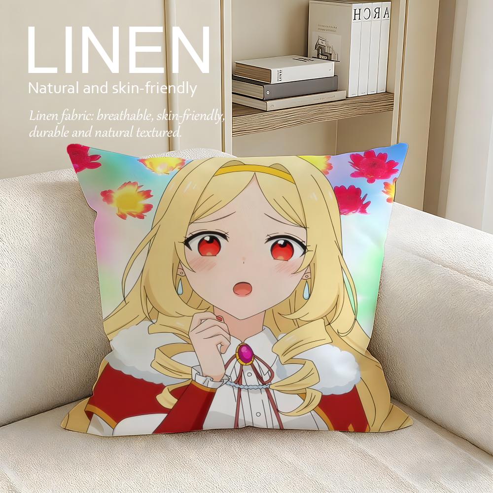 Fantasy Villainess Level Cushion Cover Pillowcase Set Pcs x x Breathable Washable Sofa Cushion Cover