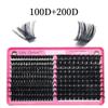 100D+200D Density False Eyelashes High Simulation Fluffy Eyelash Extension  for Women