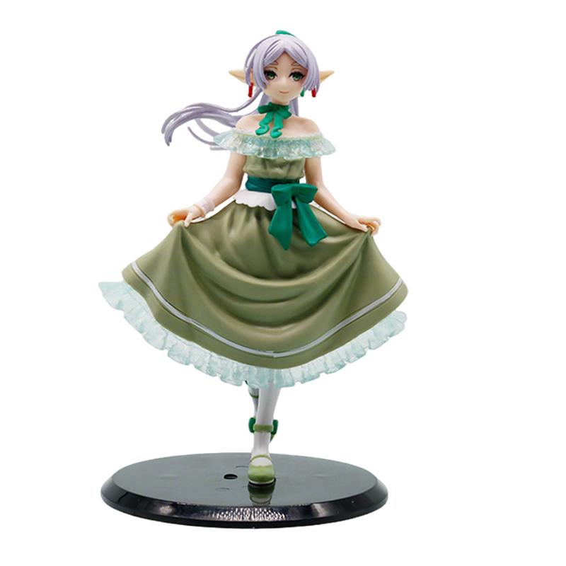 Frieren:Beyond Journey’S End Anime Figure Frieren Model Elf Girl Dress Pvc Statue Desktop Ornaments Decoration Collectors Gift