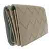 Bottega Veneta 751156VCPP68369 Tri-fold Wallet Travertine/Newsage Women
