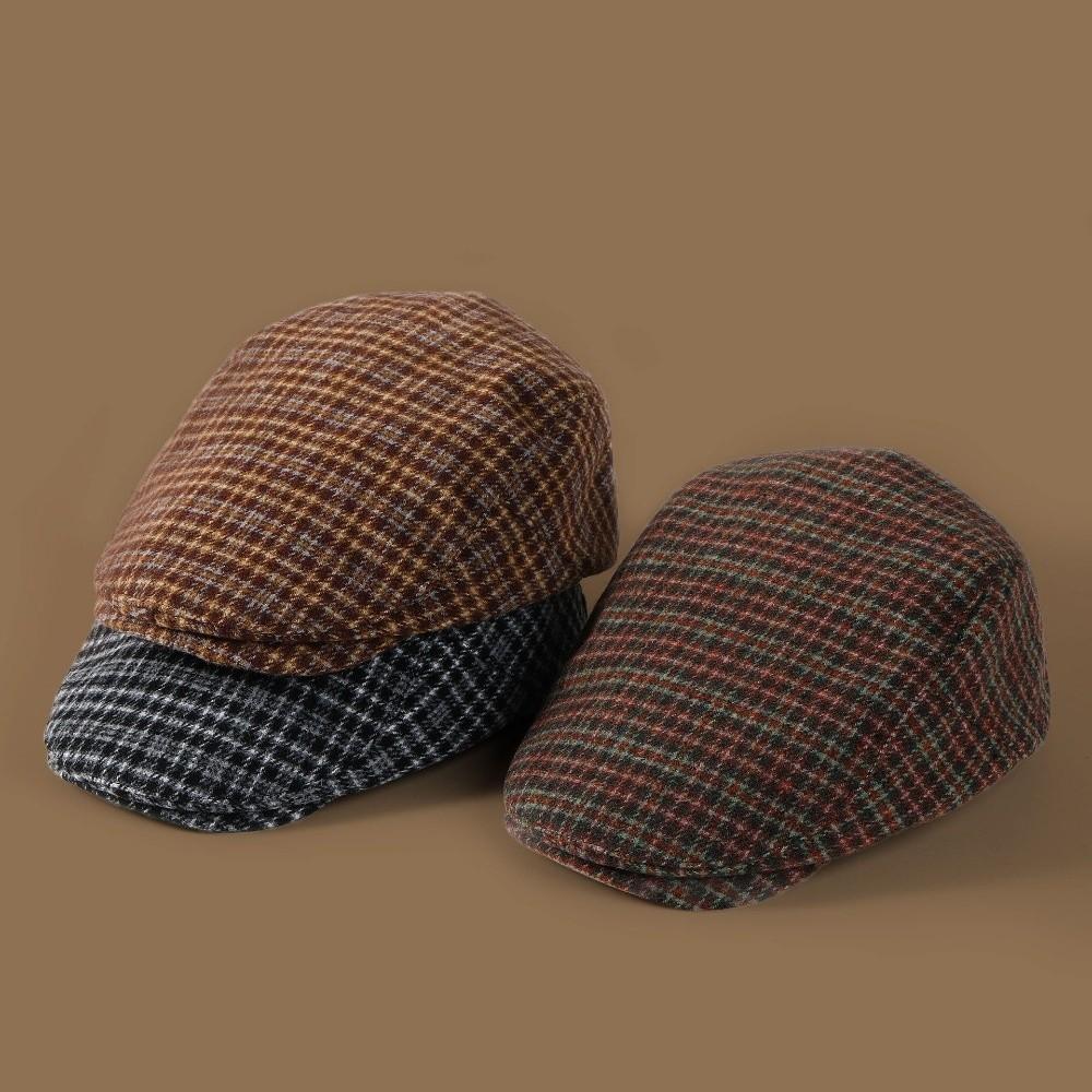 Flat Top Newsboy Cap Vintage Casquette Elegant Golf Driving Cap  Women's Wear