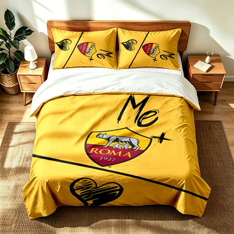 AS Roma (5) 3pc set suitable for master bedrooms soft and comfortable an ideal gift for family and friends Includes one duvet cover and two pillowcase