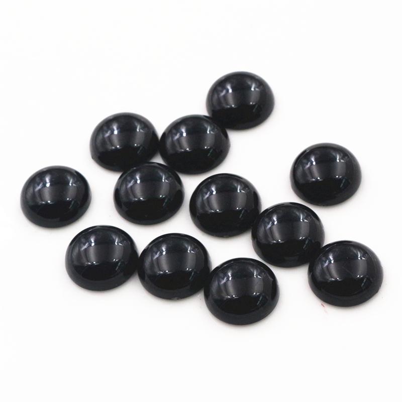 Neue Mode 40 Stück/Los 12mm Mix Farben Flache Rückseite Harz Cabochons Cameo