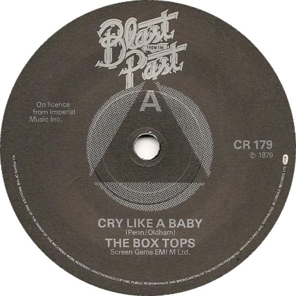 

7inch Record BOX TOPS JIMMY GILMER LOU CHRIS Cry Like A Baby Sugar Shack Lig CR179 Blast From The 1979 UK SoulFunk Used