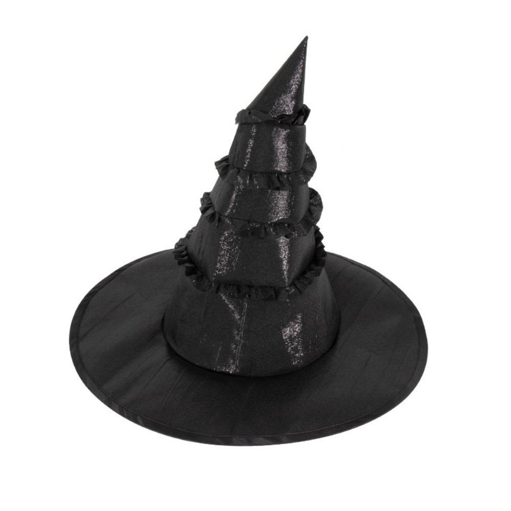 Black Wizard Cap Lolitas Cosplay Witch Hat Cool Halloween Witch Hat  Children