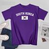 Unisex SOUTH KOREA Flag Vintage Tshirt Tees Oneck T Shirts WoUnisex Boys 100 Cotton Short TShirt Unisex Nation Apply All Seasons