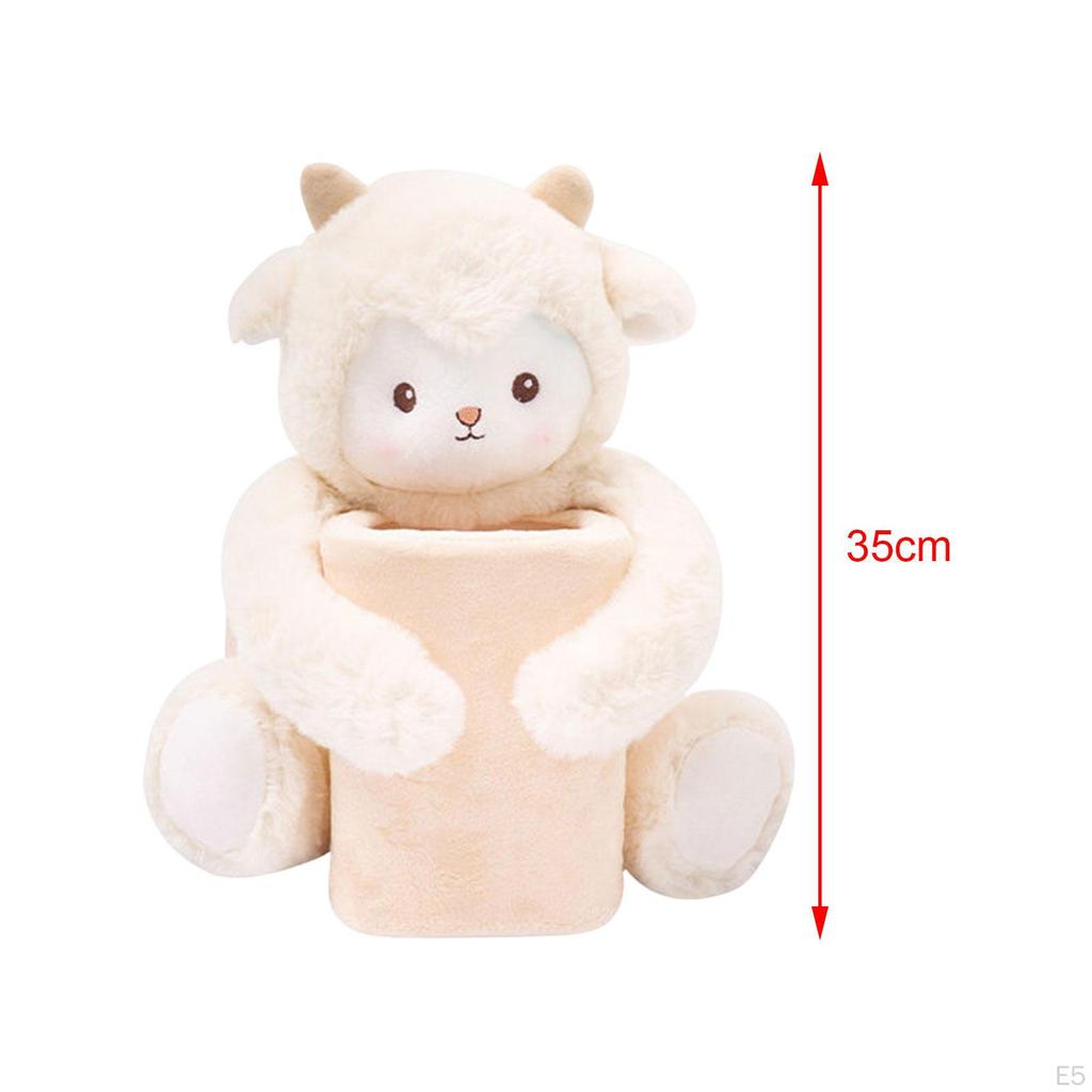 Car Tissue Box 2 In 1 Design Storage Holder Decoration Toy Interior Organization Napkin