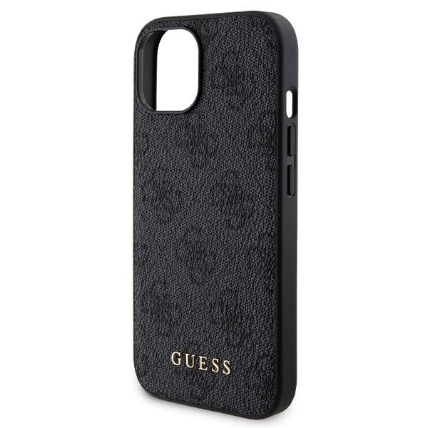 Zestaw Guess Gubpm5P15S4Gemgk Iphone15 6.1 Hardcase + Powerbank 5000Mah Magsafe Czarny/Black 4G Metal Logo