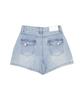 CLO'ET Back Flap Denim Shorts + Washed Blue