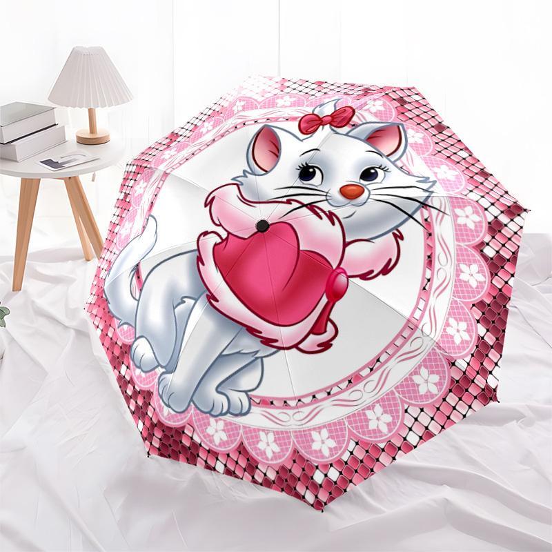 1pc Kitten, Pink Open/Close Folding Umbrella - Raining Gear for Travel Umbrella, All- Portable Umbrella for & Men 8-Rib yy251229037