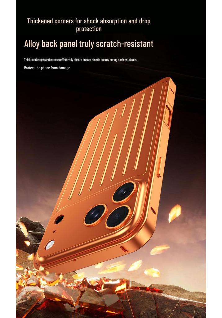 Custodia Ultra-Sottile Resistente alle Cadute in Alluminio per iPhone 17 Pro Max