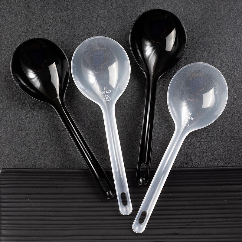 ZISIZ Einweg-Suppenlöffel aus Kunststoff