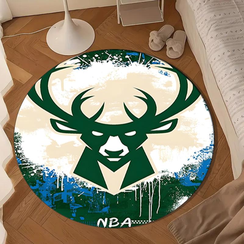 Bucks Team Logo Artwork Round mat, Anti-slip Circle Carpet Chair rug For livingroom,Bedroom, doormat home decor Gift Christmas Gifts