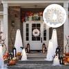 Halloween Spøkelseskrans 12 Små Lysende Dørhengsdekorasjoner for Spøkelseskrans Front Helligdag Innendørs