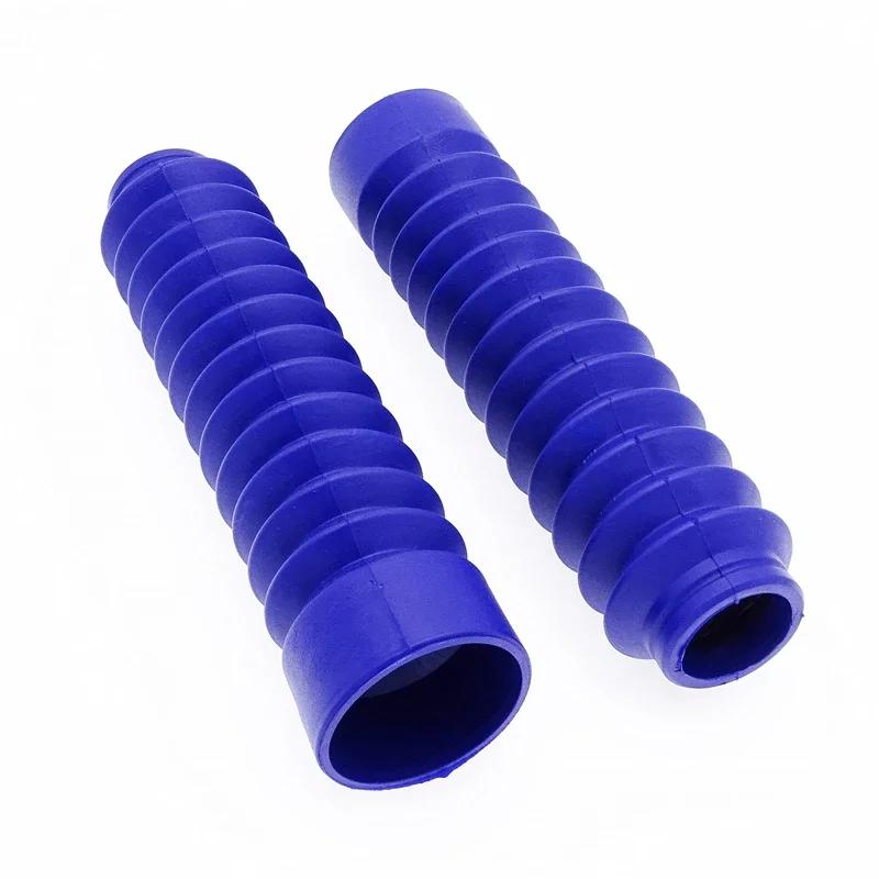 2 Pcs Universal Motorcycle Front Fork Shock Absorber Dust Cover Rubber Dust Proof Sleeve With 3 Colors Selection