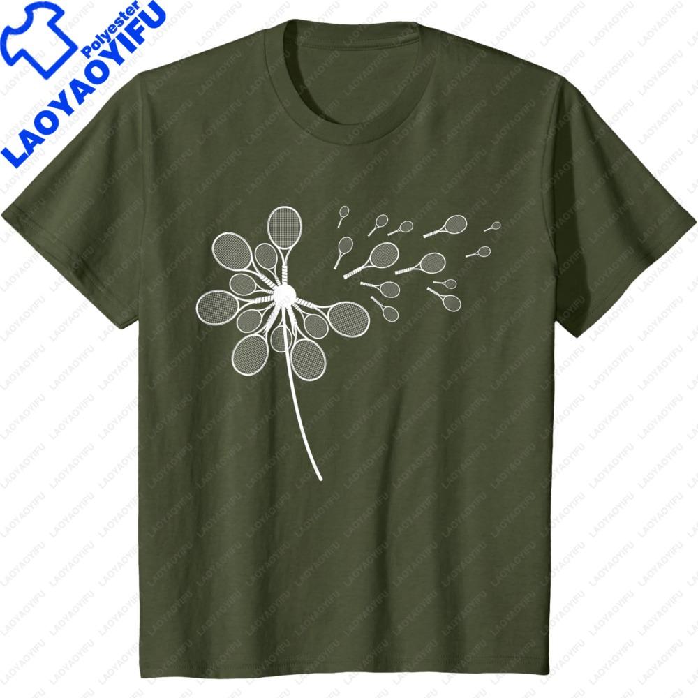 

Dandelion Flower Tennis Graphic Player Coach Racket Sports TShirt Women Summer Outdoor Leisure Sports T Shirt Streetwear Tops S