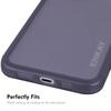 For iPhone 16 Pro Max Case Matte TPU Phone Cover with Lens Film