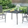 VidaXL Garden Table Anthracite 100x100x72 Cm Steel Mesh 362732