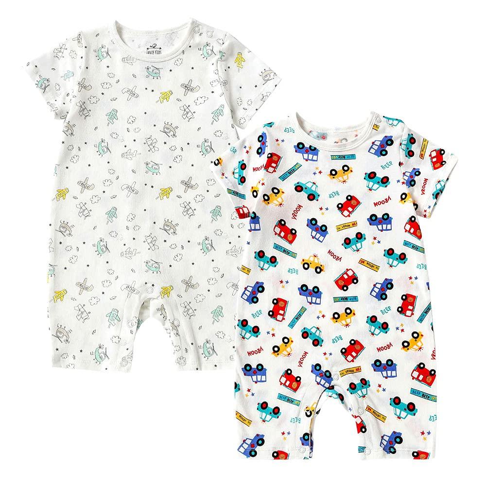 Reegoo Peter Baby Summer Romper Sleeveless Perfect for Kindergarten and Set of Car Helicopter Ages Months Boys' Coveralls, Pajamas, Cotton, School, 2,