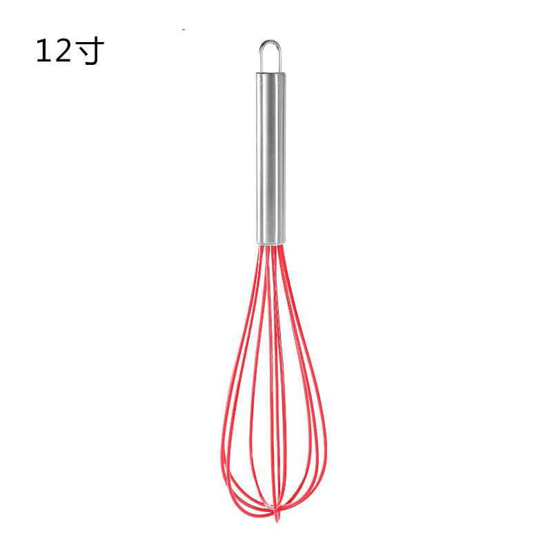 Hot 8/10/12 Inch Stainless Steel Egg Stirring Balloon Whisk Manual Egg Beater Mixer Kitchen Baking Utensil Cream Butter Whisk
