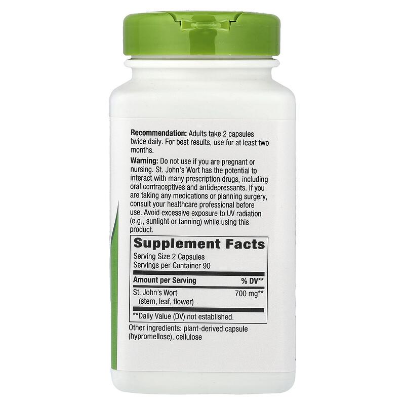 St. John's Wort, 180 Vegan Capsules (350 mg per Capsule)